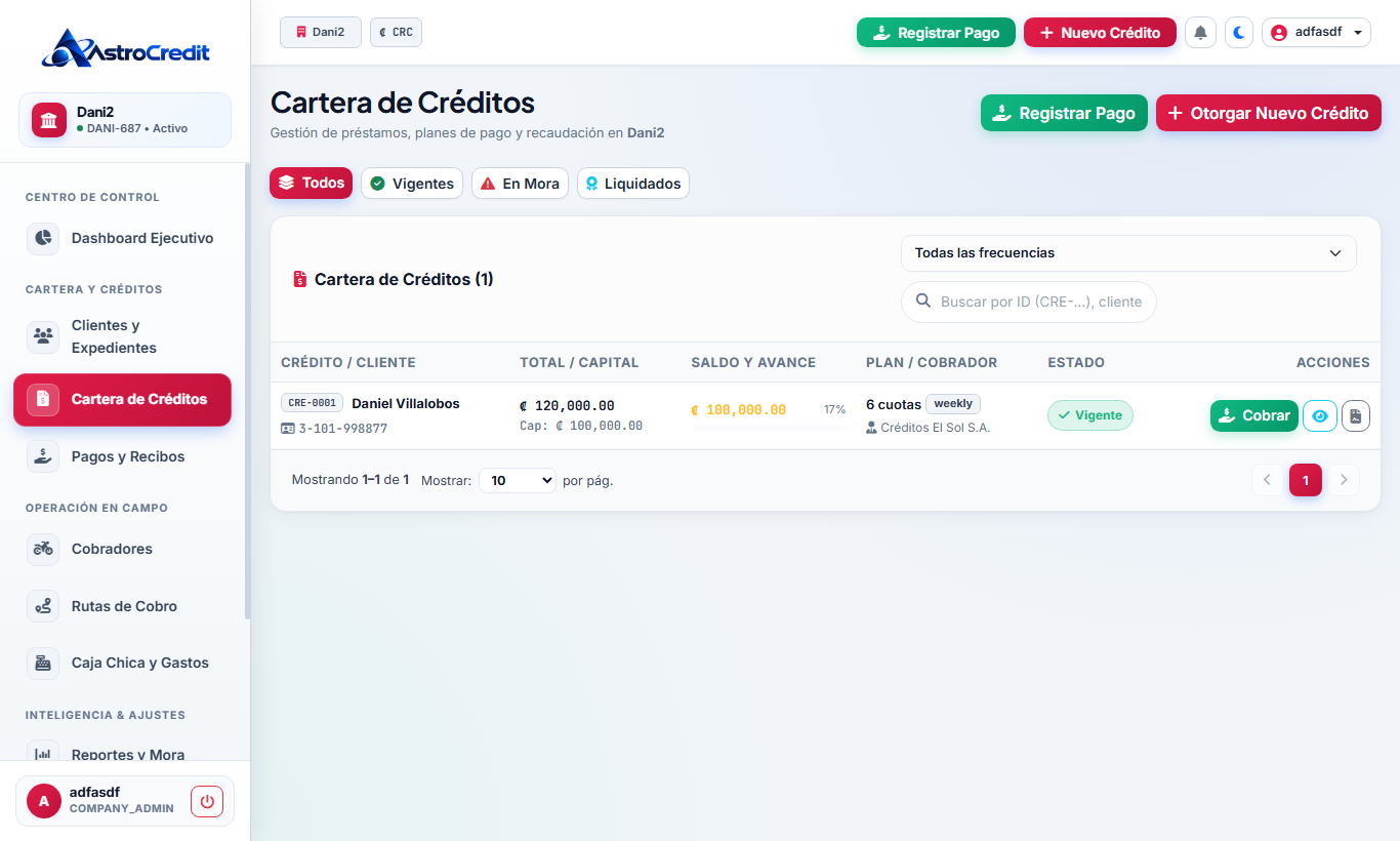 Gestión Integral de Cartera de Préstamos