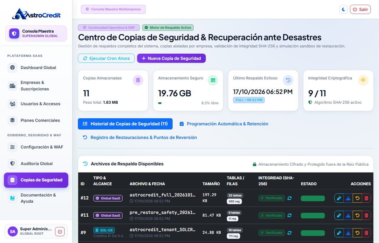 Copias de Seguridad & Disaster Recovery Empresarial